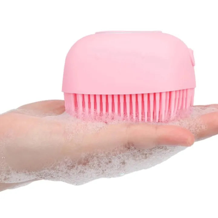 Silicone Bath and Body Shower Brush With Soap Dispenser