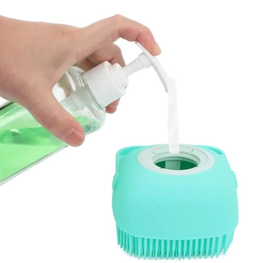 Silicone Bath and Body Shower Brush With Soap Dispenser