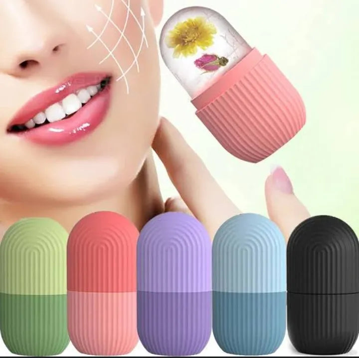 Silicone Face Ice Roller | Reusable Facial Massage & Cryotherapy Tool for Glowing Skin
