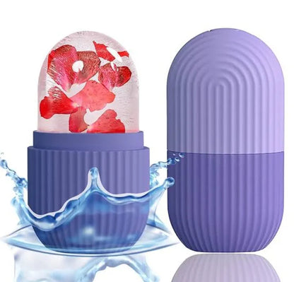Silicone Face Ice Roller | Reusable Facial Massage & Cryotherapy Tool for Glowing Skin