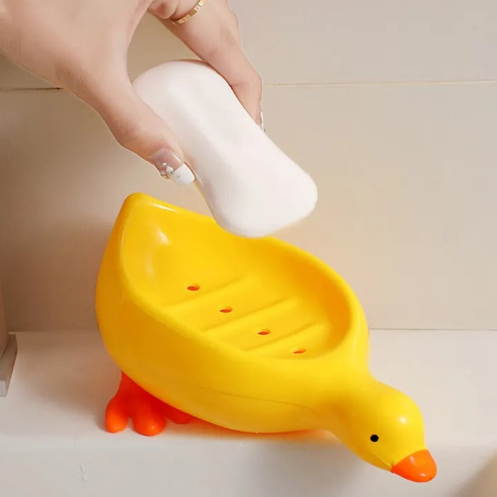 Quick Drain Duck Shape box Whale Shape Soap Box Soap tray Thickened Plastic Drainage Soap Holder Soap dish Bathroom Accessories