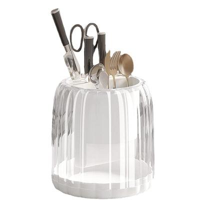 Multipurpose 360 Rotating Acrylic Spoons & Cutlery Holder