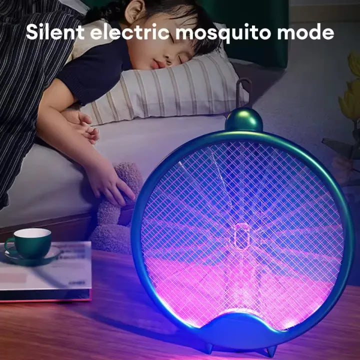 USB Rechargeable Mosquito Killer Racket – Foldable Electric Fly Swatter Bug Zapper with LED Light | Portable Insect Killer for Home & Travel