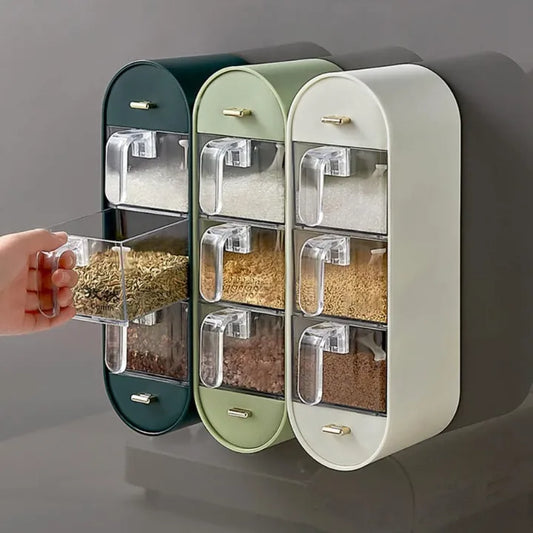 Wall-Mounted Seasoning Spice Rack