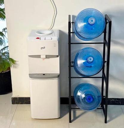 3 Tier Metal Dispenser Water Bottle Stand with Tyres and Tyre Lock