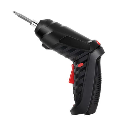 Electric Screwdriver, 3.6V Black Cordless Screwdriver Rechargeable Handle Drill Driver with USB Charging Cable and Accessories