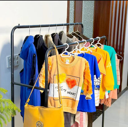 Double Pole Cloth Hanging Stand x Single Shoe Rack